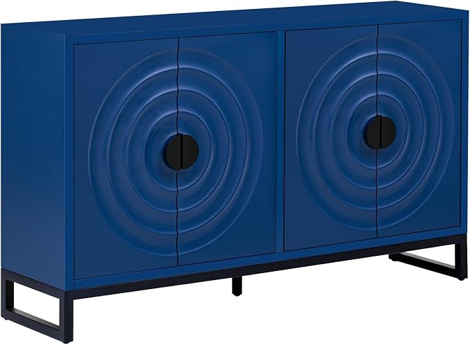 Navy Blue,round Pattern