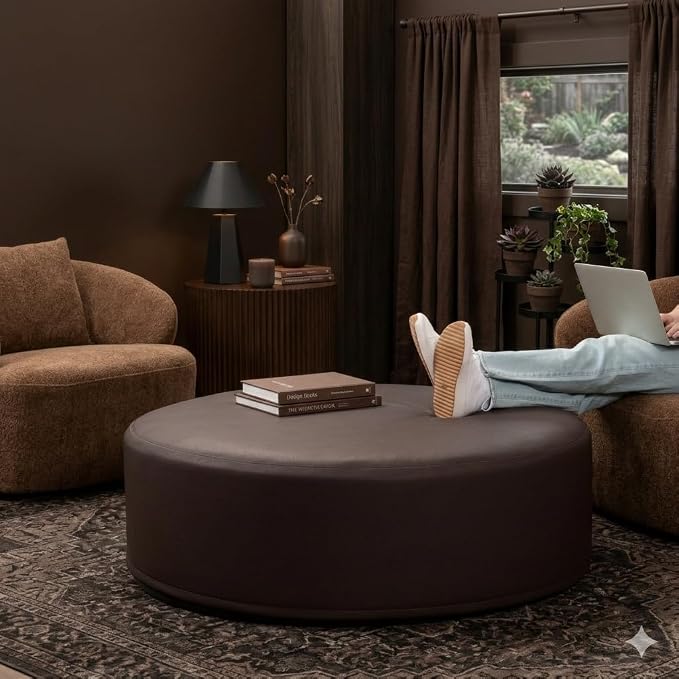 Faux Leather Chocolate