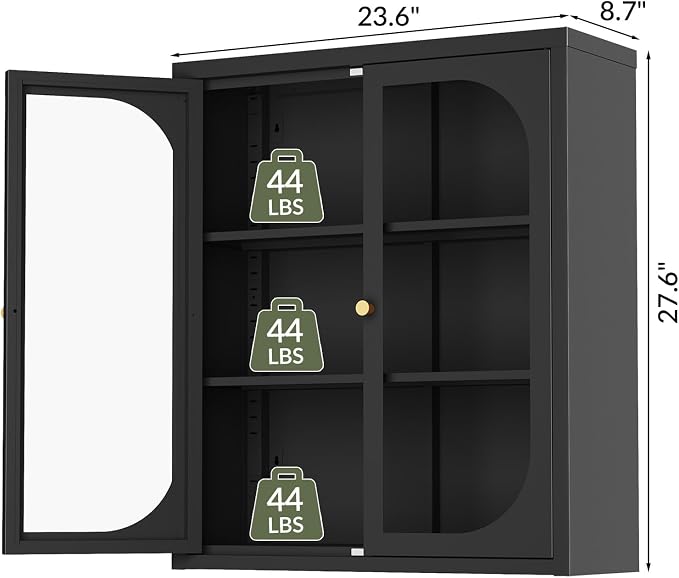 Black-tempered Glass Doors