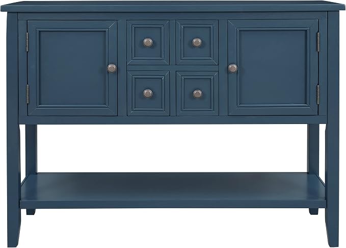 Retro Blue + Wood