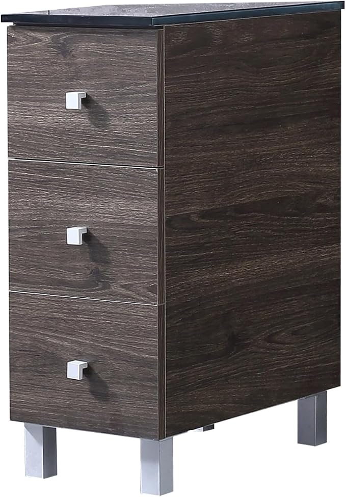 Brown Cabinet &Balck Top