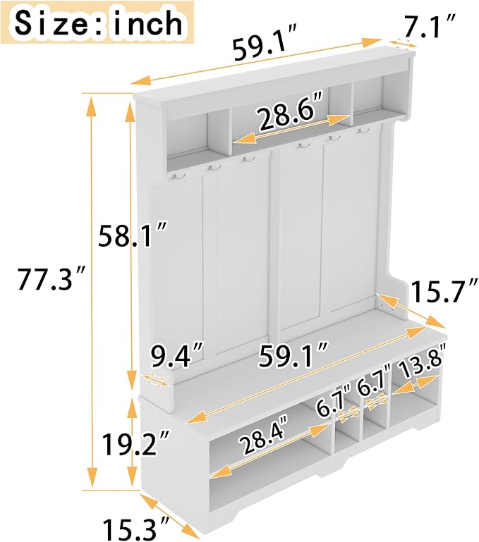 White, Shoe Cubbies, 24