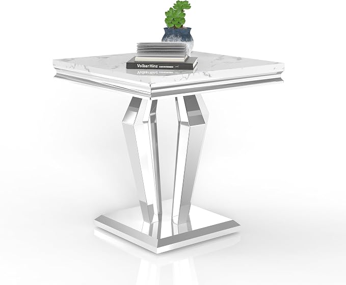 Style4:end Table-white&silver