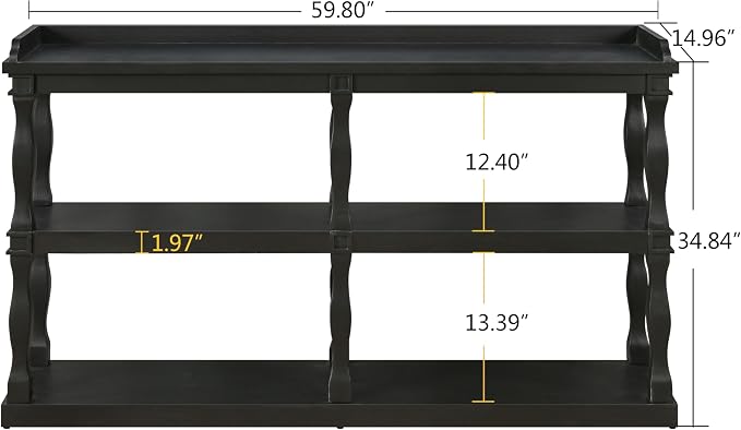 59.8'' Black