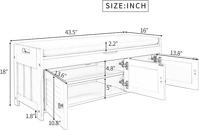 White(shutter Doors)
