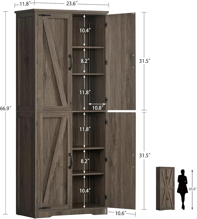 Dark Walnut 4 Doors