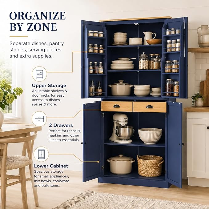 Blue + Mdf + Farmhouse