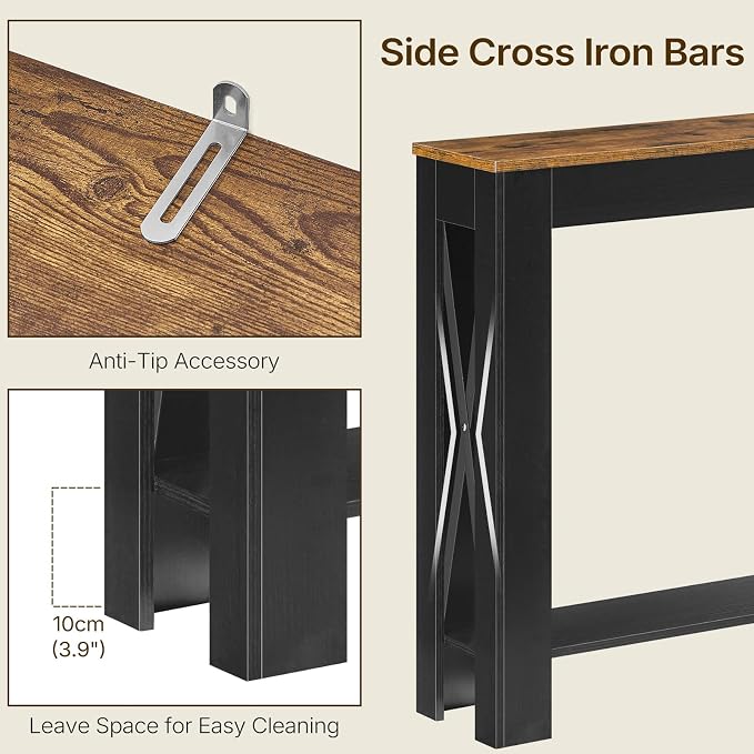 Black + Rustic Brown