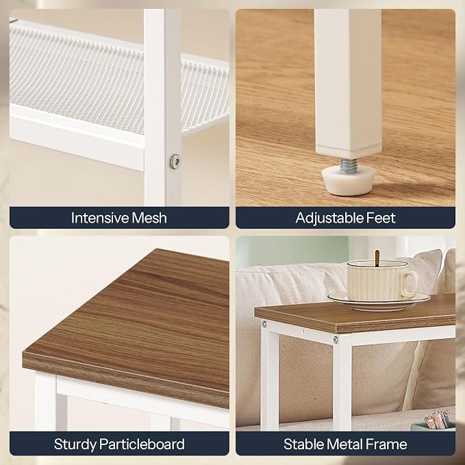 Walnut + White