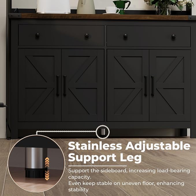Black/Wood