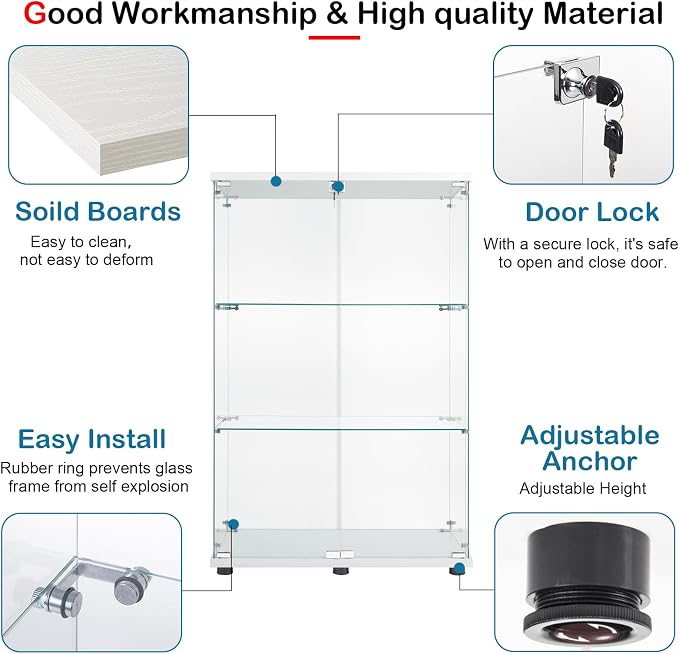 White - 2 Doors & 3 Shelves