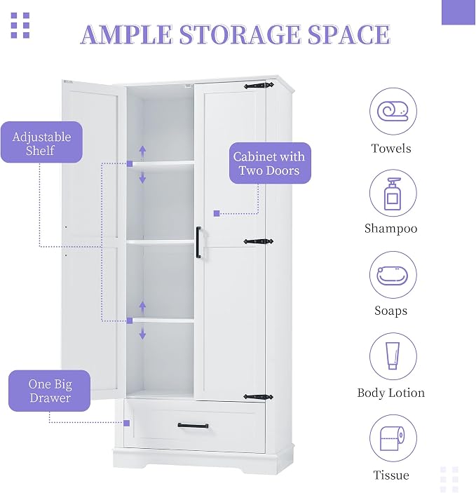 White(drawer & Shelf)