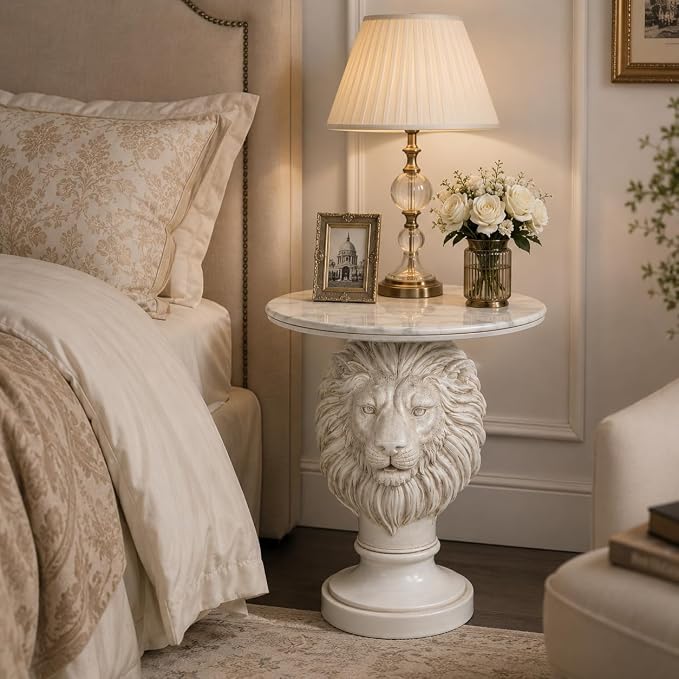 03 Lion - Marble White