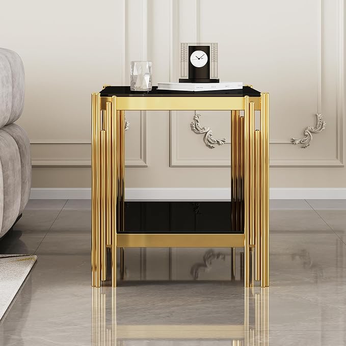 End Table-black & Gold