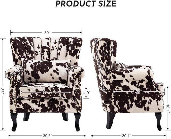 Fabric Cow - Channel Back