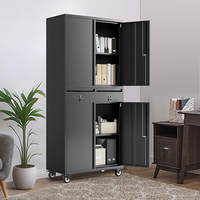Dark Black With Casters