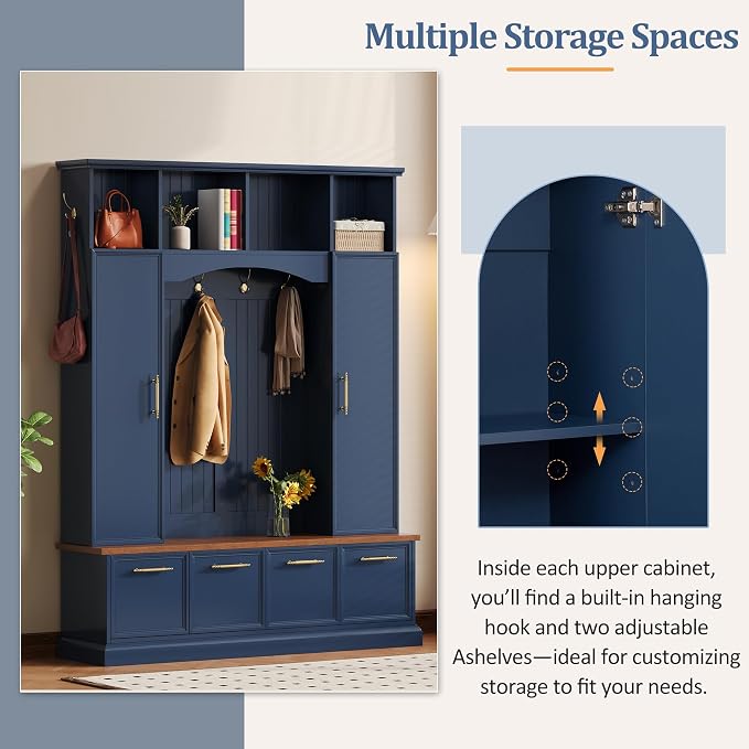 Blue/Adjustable Shelves
