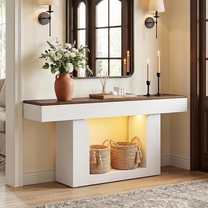 Antique White & Brown