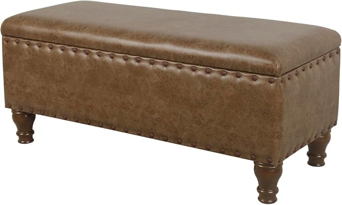 Distressed Brown Faux Leather