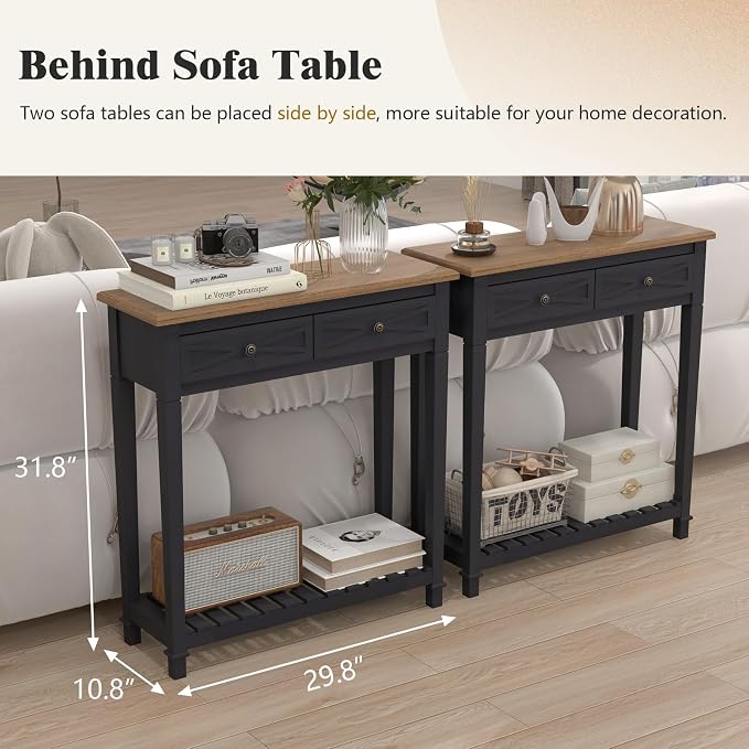 Black-2 Drawers