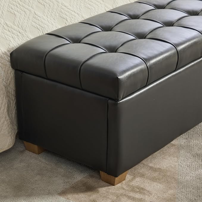 Armless-grey Faux Leather 60.2''w