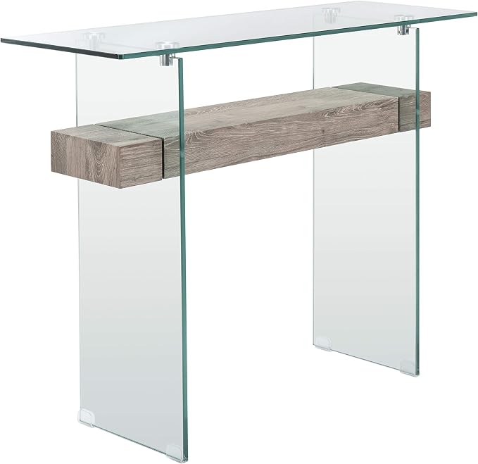 Glass / Grey Oak