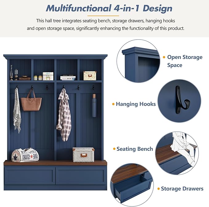 Blue/Coat Rack