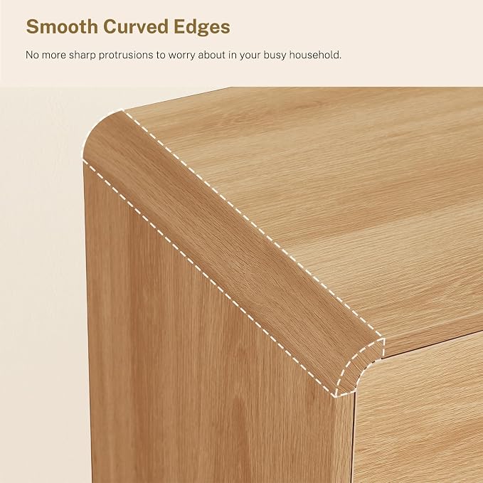 A-natural, 6 Drawers Curved Edge
