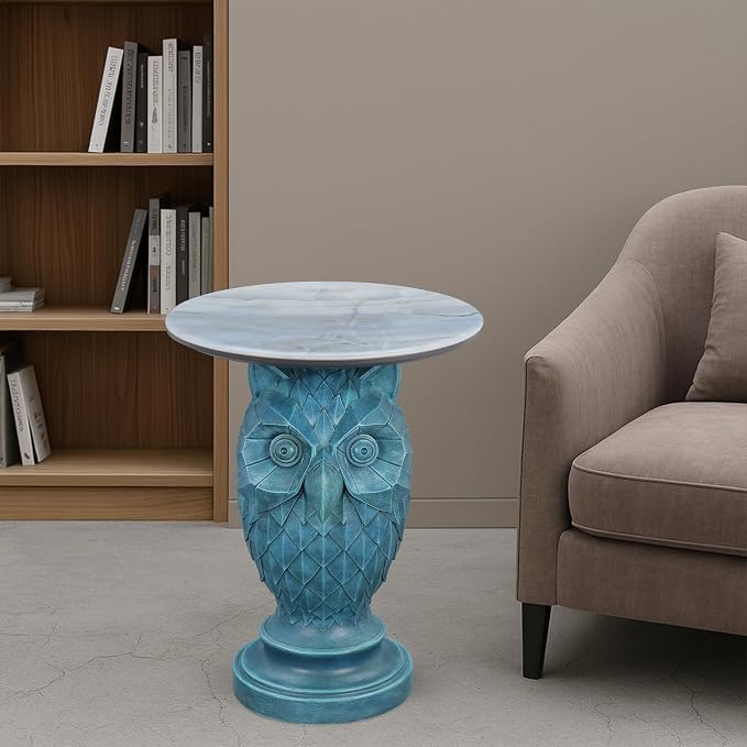 15 Owl - Geometric Teal