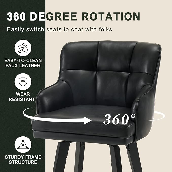 Black- Faux Leather