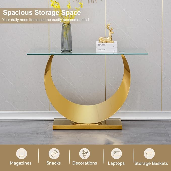 Gold-console Table