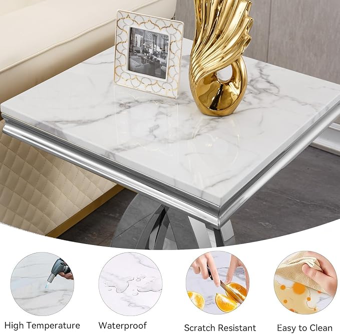 Silver-end Table