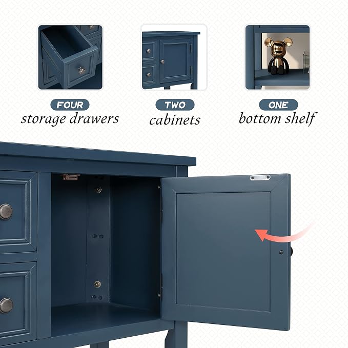 Retro Blue + Wood
