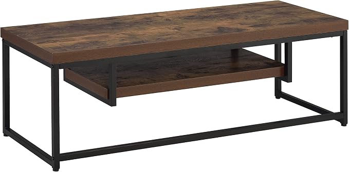 Black + Oak + Synthetic Wood + 40-49 Inches