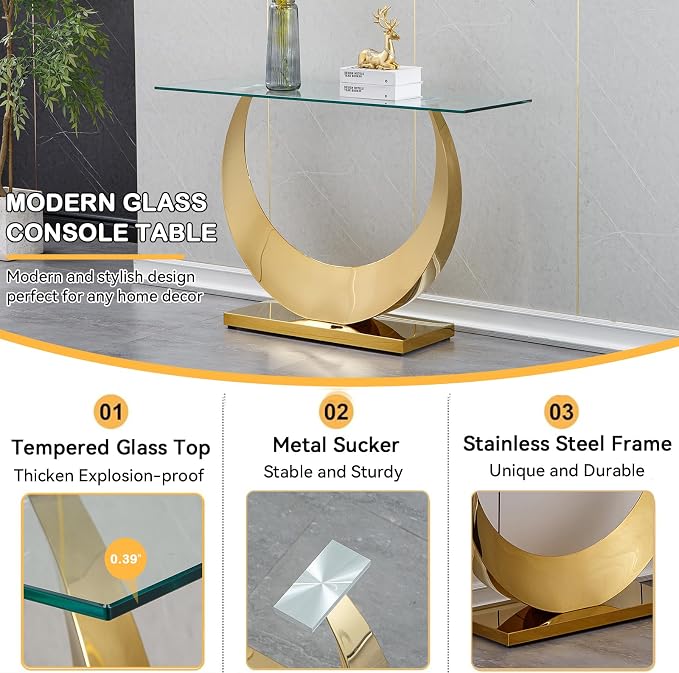 Gold-console Table