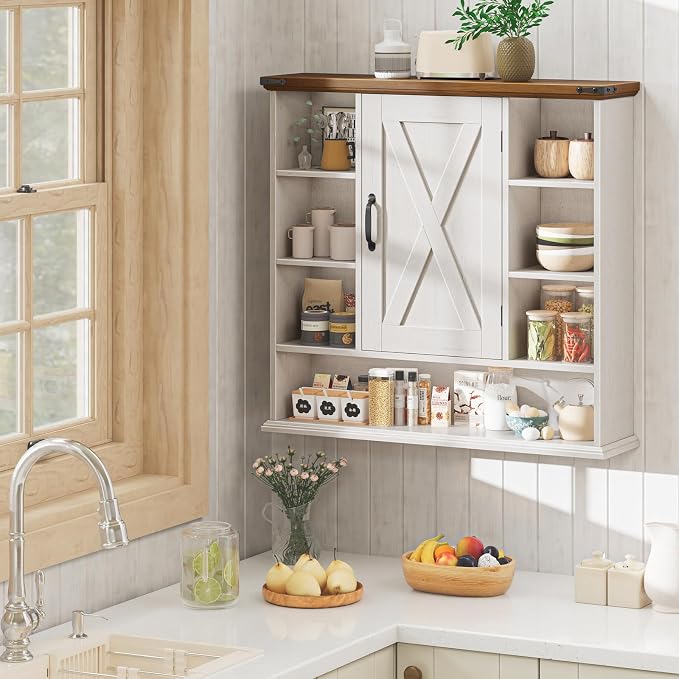 Rustic White and Brown