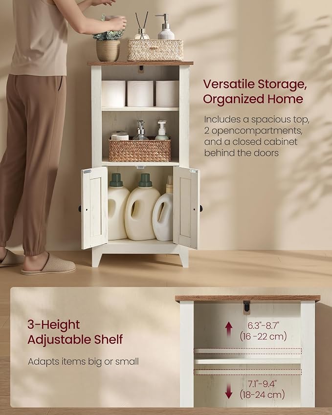 White + Rustic Brown