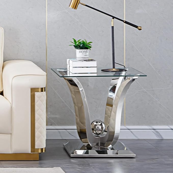 Silver End Table
