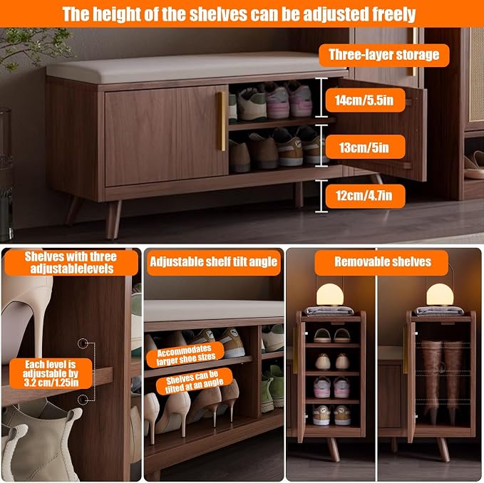 Walnut Color-left Cabinet