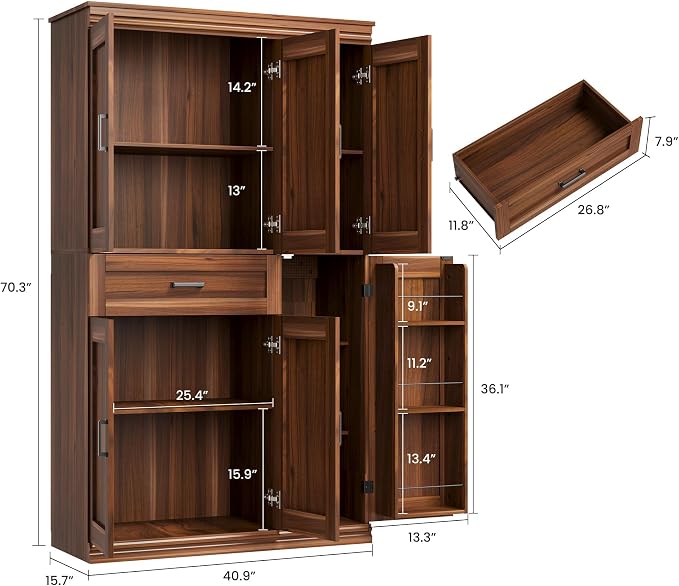 6 Doors-walnut