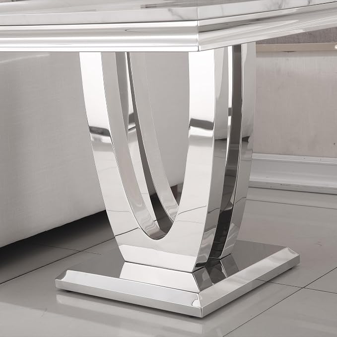 Style3:end Table-white&silver