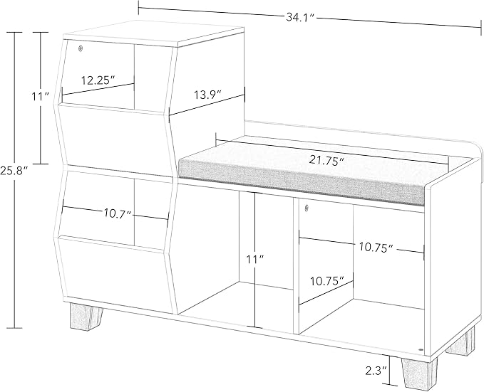 White With 2 Black Bins