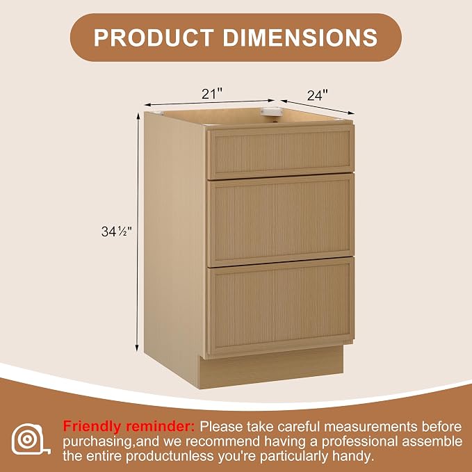 Natural With 3drawers