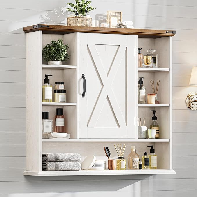 Rustic White and Brown