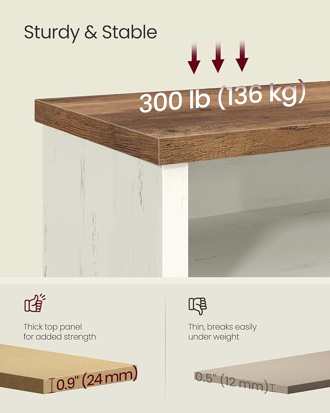 Rustic White + Honey Brown