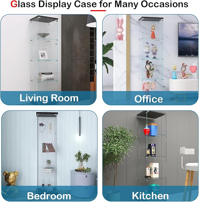 Black - 4 Shelves(led)