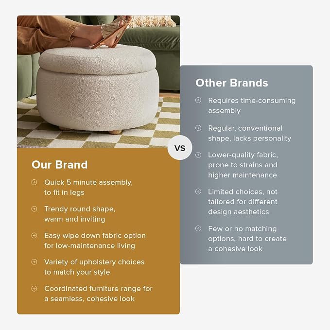 White Boucle, Round