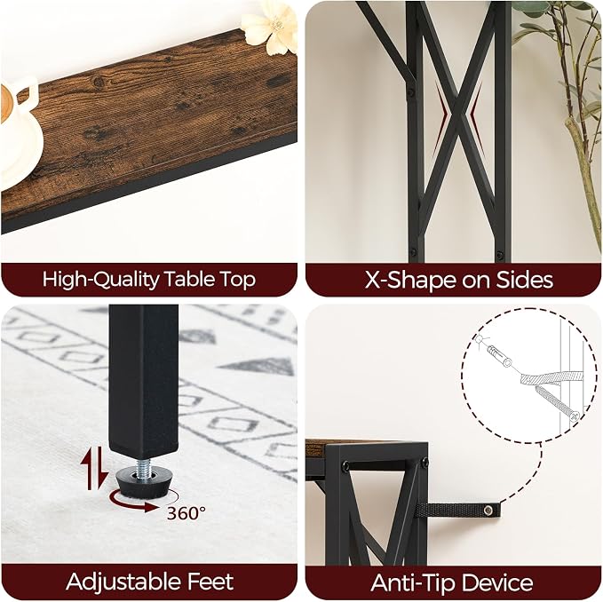 Rustic Brown, Black