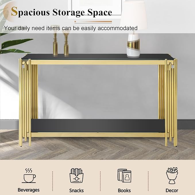 Black Gold-console Table