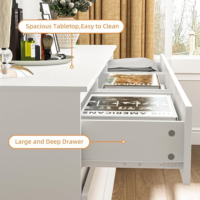 White-9 Drawers